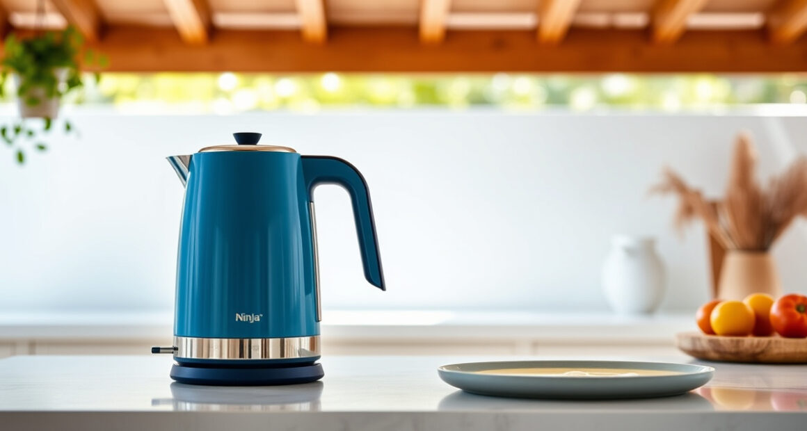 Ninja KT200BL Precision Temperature Electric Kettle for Summer Tea & Coffee