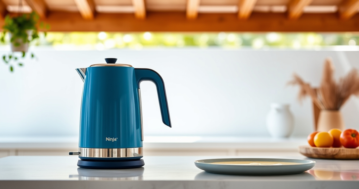 Ninja KT200BL Precision Temperature Electric Kettle for Summer Tea & Coffee