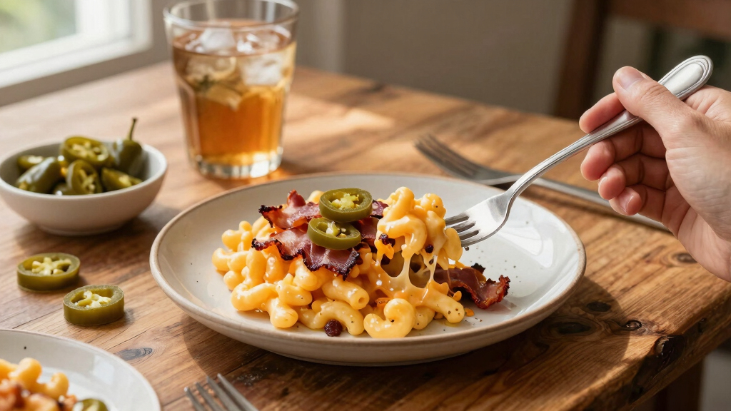 Smoked Bacon and Jalapeno Mac and Cheese