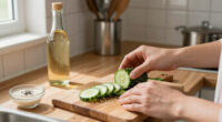 Cucumber Salad With Sesame And Rice Vinegar