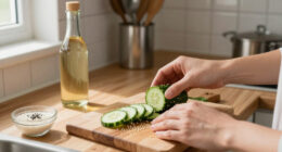 Cucumber Salad With Sesame And Rice Vinegar