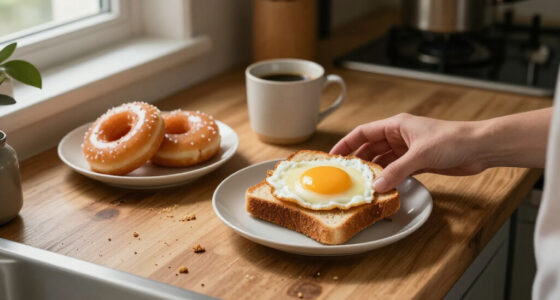 Donuts And Homemade Egg Sandwiches Too