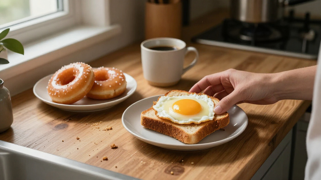 Donuts And Homemade Egg Sandwiches Too